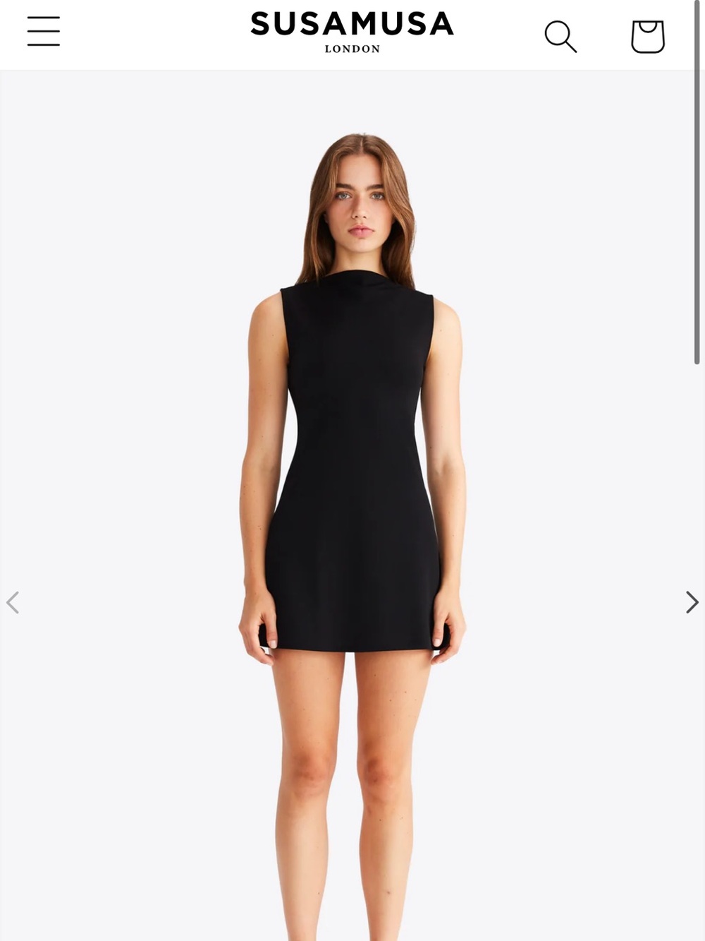 Susamusa London Jasmine black mini dress - Picture 5 of 5
